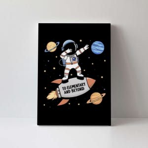 Back To Elementary And Beyond Funny First Day Of School Canvas