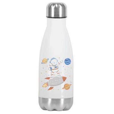 Back To Elementary And Beyond Funny First Day Of School Stainless Steel Insulated Water Bottle