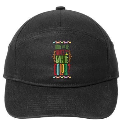 Buddy The Elf, What's Your Favorite Color? 7-Panel Snapback Hat
