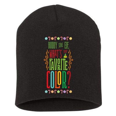 Buddy The Elf, What's Your Favorite Color? Short Acrylic Beanie