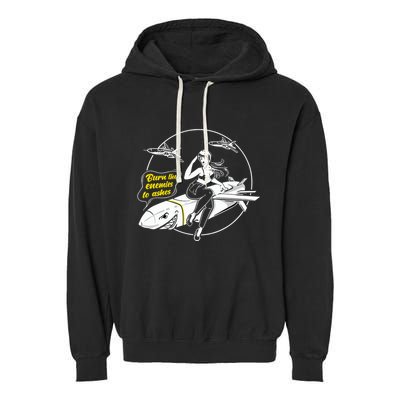 Burn The Enemies To Ashes Garment-Dyed Fleece Hoodie