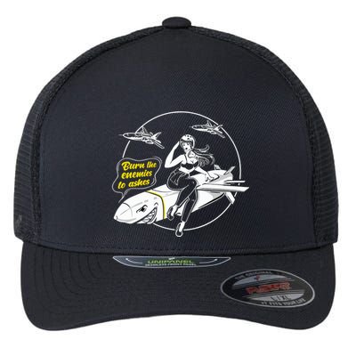 Burn The Enemies To Ashes Flexfit Unipanel Trucker Cap
