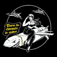Burn The Enemies To Ashes V-Neck T-Shirt