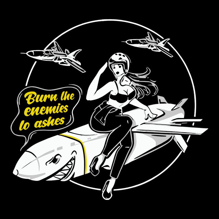 Burn The Enemies To Ashes V-Neck T-Shirt
