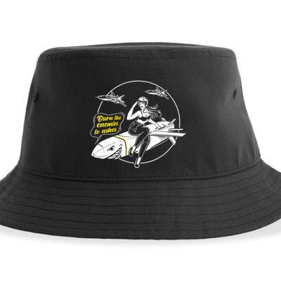 Burn The Enemies To Ashes Sustainable Bucket Hat