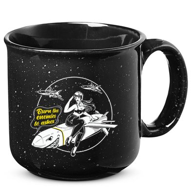 Burn The Enemies To Ashes 15oz Campfire Ceramic Mug
