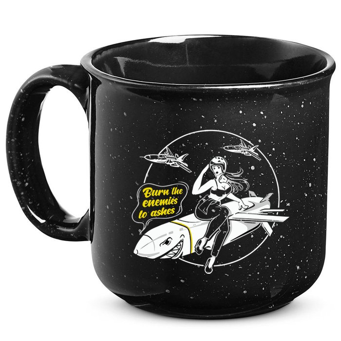 Burn The Enemies To Ashes 15oz Campfire Ceramic Mug