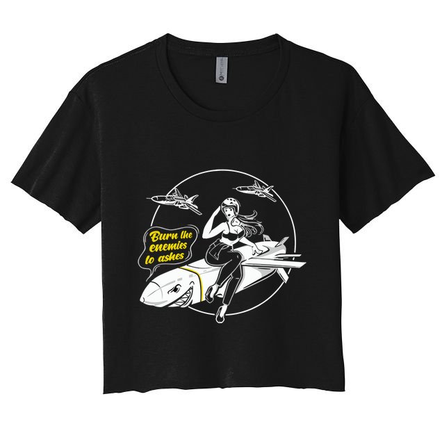 Burn The Enemies To Ashes Crop Top
