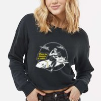 Burn The Enemies To Ashes Cropped Pullover Crew