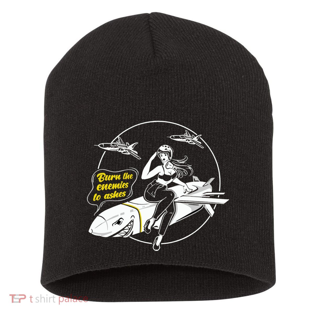 Burn The Enemies To Ashes Short Acrylic Beanie