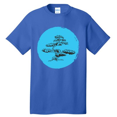 Bonsai Tree Enso Circle Gift Japanese Buddhist Zen Gift Cool Gift Tall T-Shirt