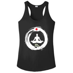 Bonsai Tree Enso Circle Zen Buddhist Japan Flag Meditation Cool Gift Ladies PosiCharge Competitor Racerback Tank