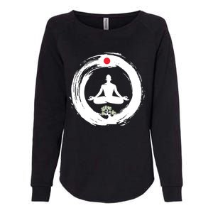 Bonsai Tree Enso Circle Zen Buddhist Japan Flag Meditation Cool Gift Womens California Wash Sweatshirt