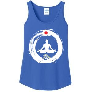 Bonsai Tree Enso Circle Zen Buddhist Japan Flag Meditation Cool Gift Ladies Essential Tank