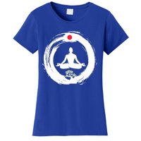 Bonsai Tree Enso Circle Zen Buddhist Japan Flag Meditation Cool Gift Women's T-Shirt