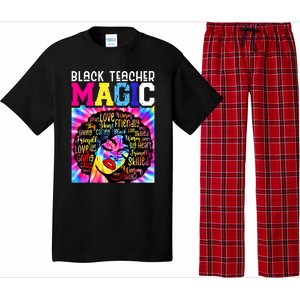 Black Teacher Educator Magic Africa Black History Juneteenth Funny Gift Pajama Set