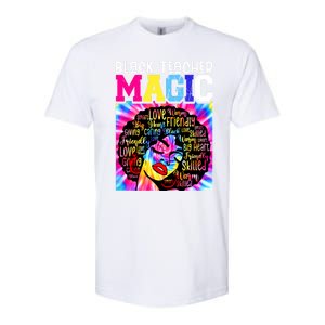 Black Teacher Educator Magic Africa Black History Juneteenth Funny Gift Softstyle CVC T-Shirt