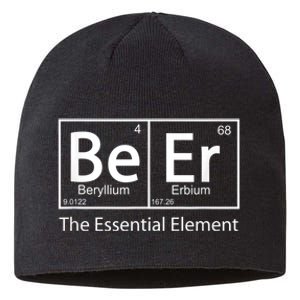 Beer The Essential Element Geeky Periodic Table Chemistry Sustainable Beanie