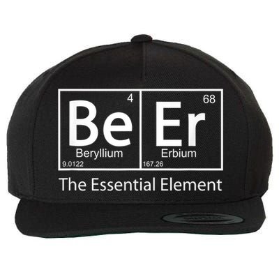 Beer The Essential Element Geeky Periodic Table Chemistry Wool Snapback Cap