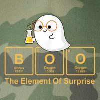 Boo The Element Of Surprise Ghost Chemist Halloween Legacy Tie Dye Trucker Hat