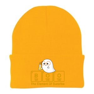 Boo The Element Of Surprise Ghost Chemist Halloween Knit Cap Winter Beanie