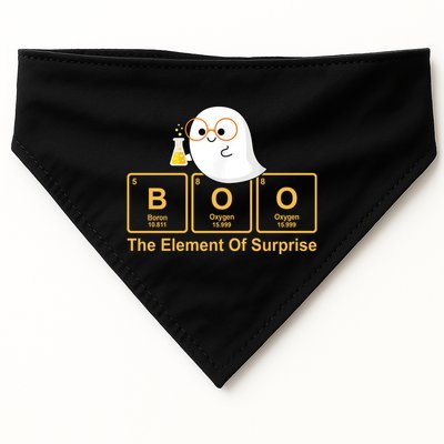 Boo The Element Of Surprise Ghost Chemist Halloween USA-Made Doggie Bandana