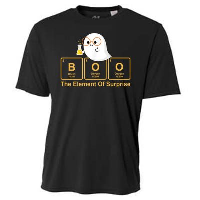 Boo The Element Of Surprise Ghost Chemist Halloween Cooling Performance Crew T-Shirt