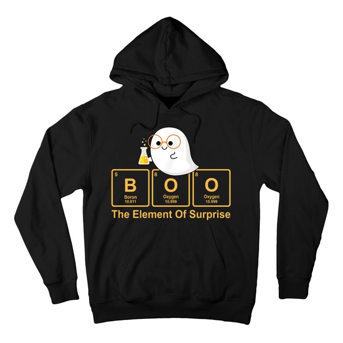 Boo The Element Of Surprise Ghost Chemist Halloween Hoodie