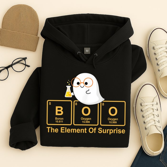 Boo The Element Of Surprise Ghost Chemist Halloween Hoodie