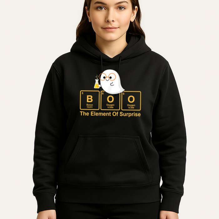 Boo The Element Of Surprise Ghost Chemist Halloween Hoodie