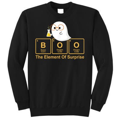 Boo The Element Of Surprise Ghost Chemist Halloween Sweatshirt