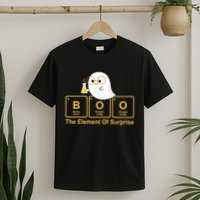 Boo The Element Of Surprise Ghost Chemist Halloween T-Shirt