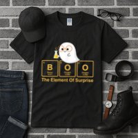 Boo The Element Of Surprise Ghost Chemist Halloween Tall T-Shirt