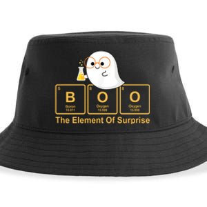 Boo The Element Of Surprise Ghost Chemist Halloween Sustainable Bucket Hat