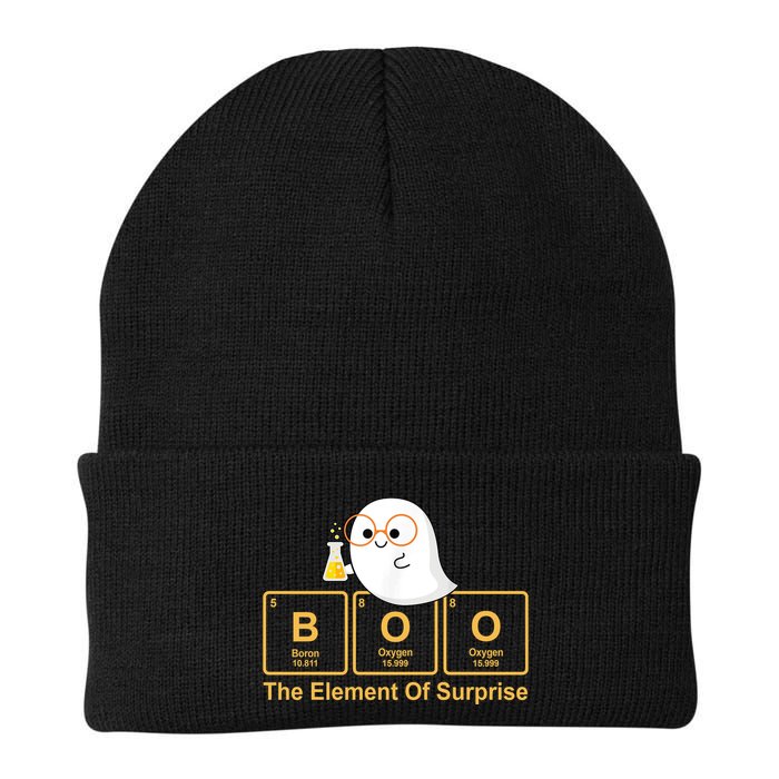 Boo The Element Of Surprise Ghost Chemist Halloween Beanie