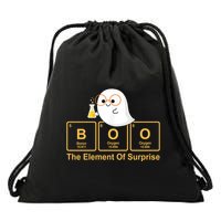 Boo The Element Of Surprise Ghost Chemist Halloween Drawstring Bag