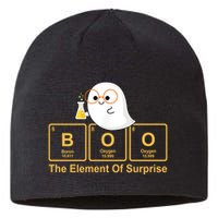 Boo The Element Of Surprise Ghost Chemist Halloween Sustainable Beanie