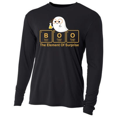 Boo The Element Of Surprise Ghost Chemist Halloween Cooling Performance Long Sleeve Crew