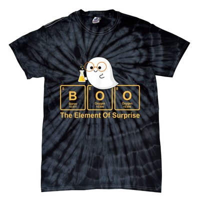 Boo The Element Of Surprise Ghost Chemist Halloween Tie-Dye T-Shirt