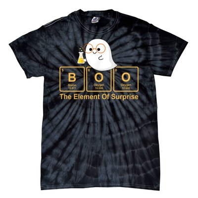 Boo The Element Of Surprise Ghost Chemist Halloween Tie-Dye T-Shirt