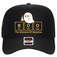 Boo The Element Of Surprise Ghost Chemist Halloween Trucker Hat