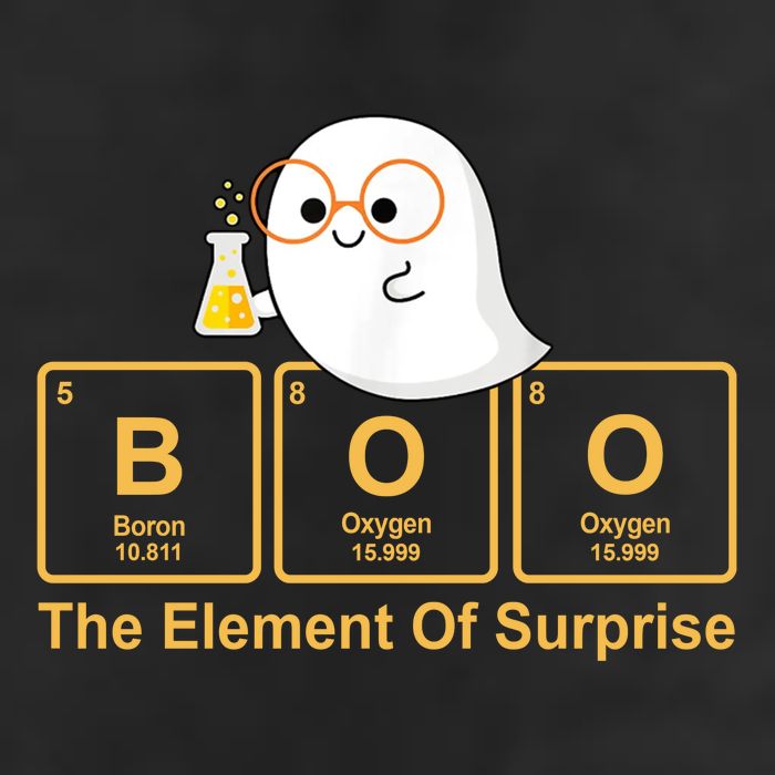 Boo The Element Of Surprise Ghost Chemist Halloween Trucker Hat