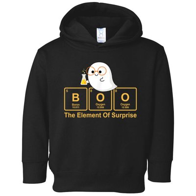 Boo The Element Of Surprise Ghost Chemist Halloween Toddler Hoodie