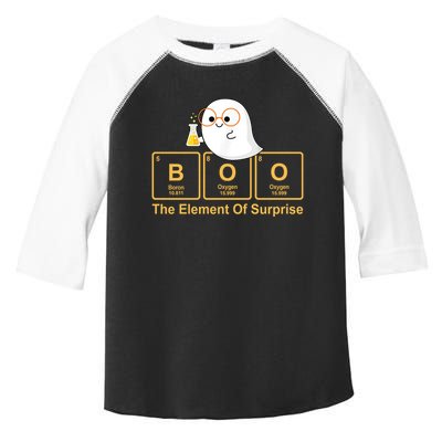 Boo The Element Of Surprise Ghost Chemist Halloween Toddler Fine Jersey T-Shirt
