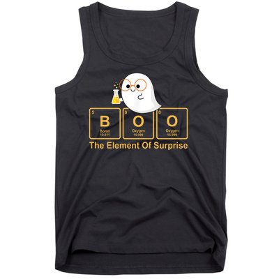 Boo The Element Of Surprise Ghost Chemist Halloween Tank Top