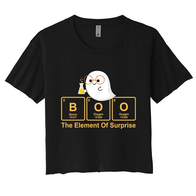 Boo The Element Of Surprise Ghost Chemist Halloween Crop Top