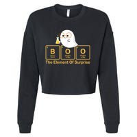 Boo The Element Of Surprise Ghost Chemist Halloween Cropped Pullover Crew