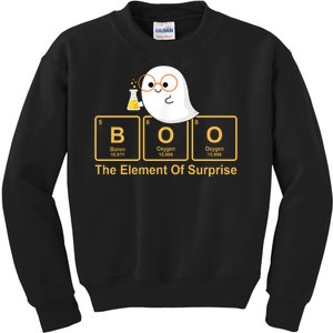 Boo The Element Of Surprise Ghost Chemist Halloween Kids Sweatshirt