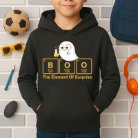 Boo The Element Of Surprise Ghost Chemist Halloween Kids Hoodie