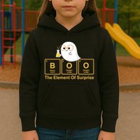 Boo The Element Of Surprise Ghost Chemist Halloween Kids Hoodie